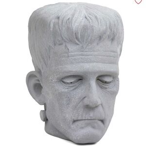 New Boris Karloff Frankenstein Monster Faux Stone Bust Halloween Decor